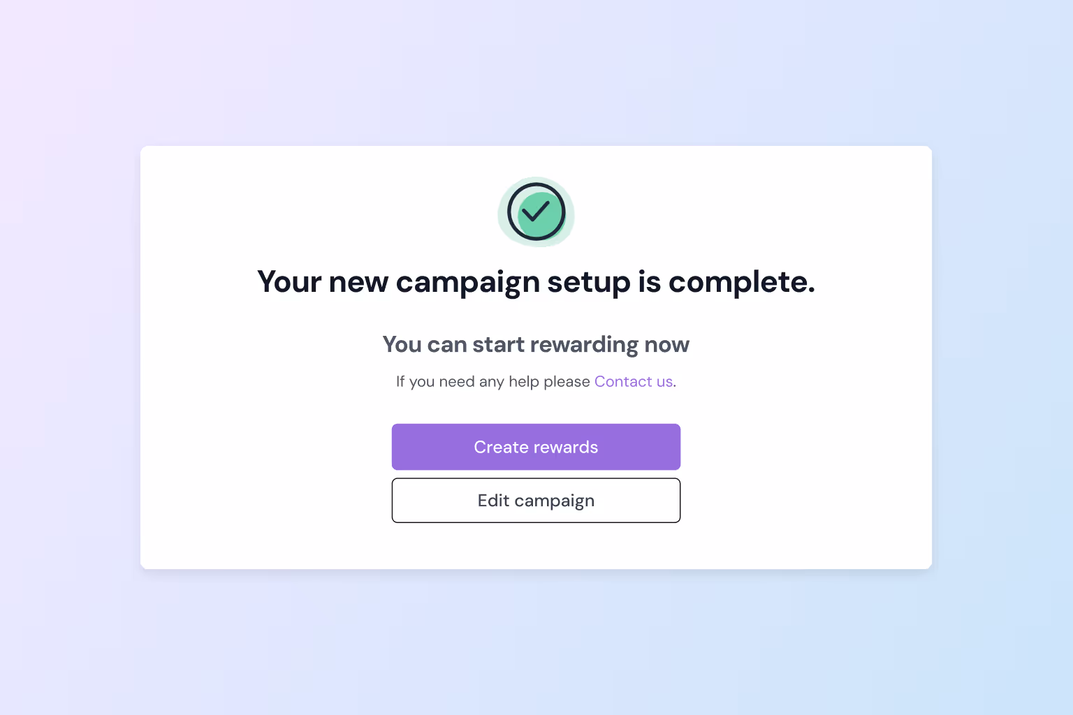 OptionsCard campaigns