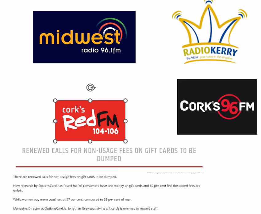 gift cards on the radio